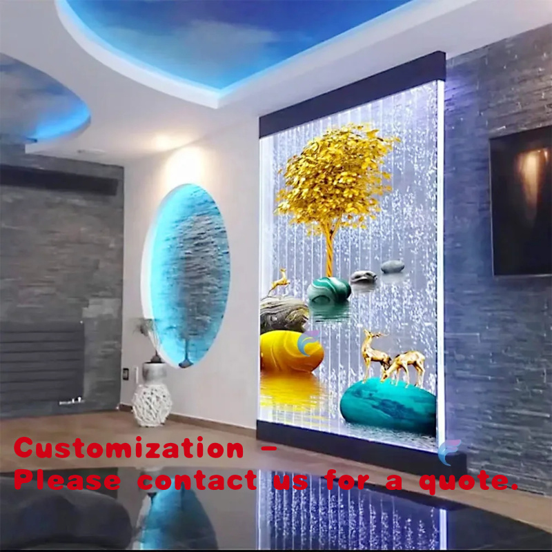 Home Improvement Sales - Dinding Gelembung Sensorik Akrilik dengan Remote,