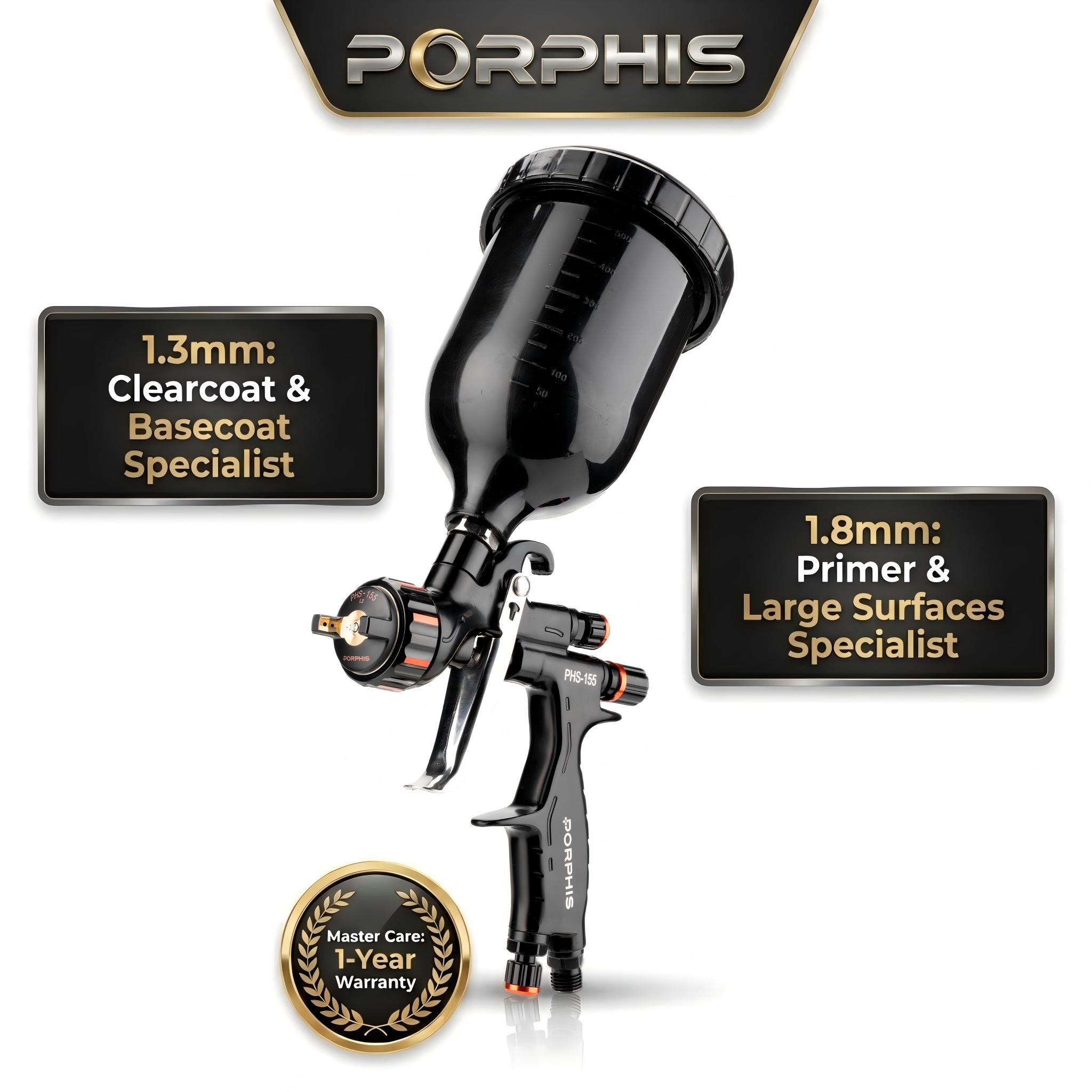 Spray Paint Primer - Oringinal PORPHIS Spray Gun PHS-155, pistol