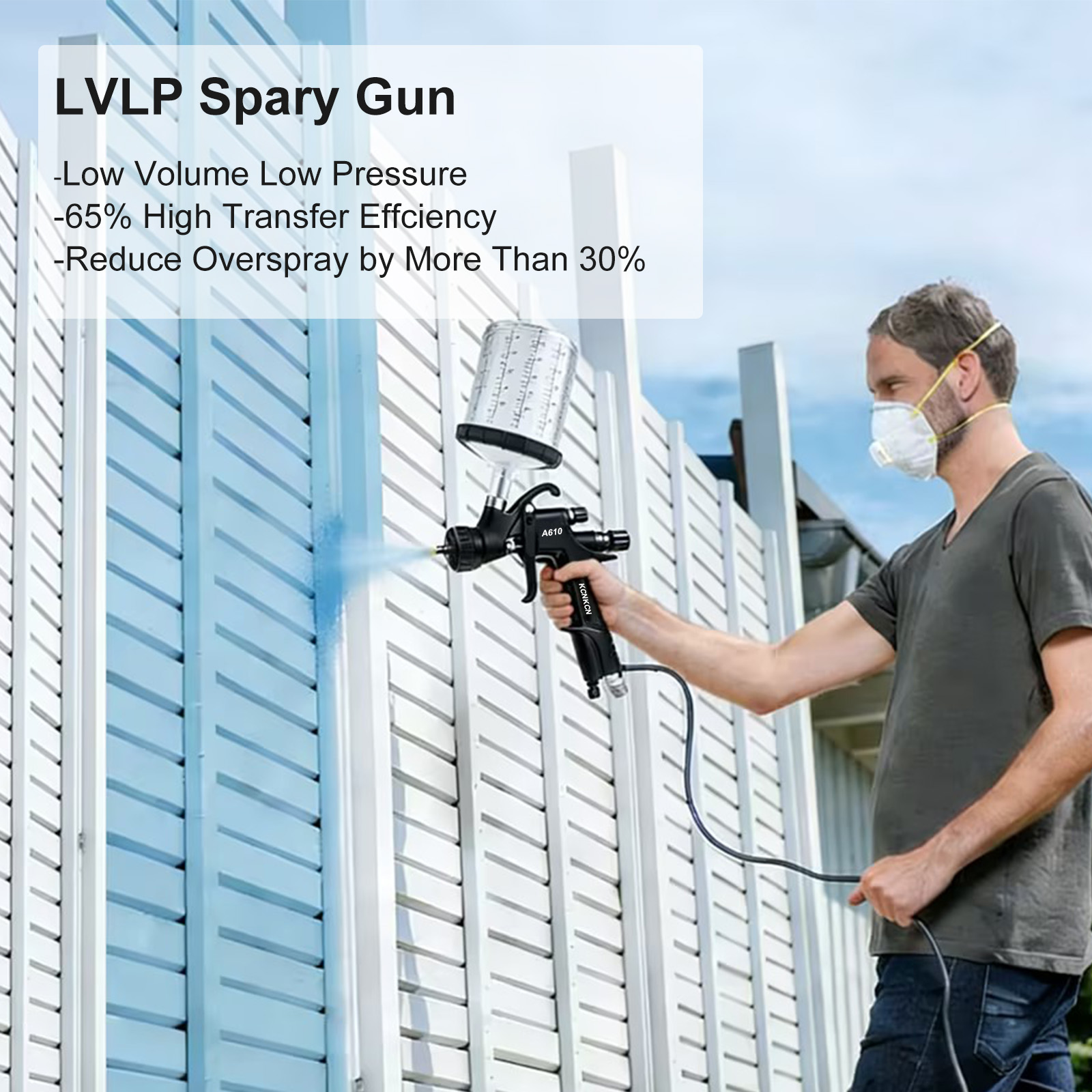 Pistol Semprot Udara A610 LVLP - Spray Paint Primer ulasan dan harga